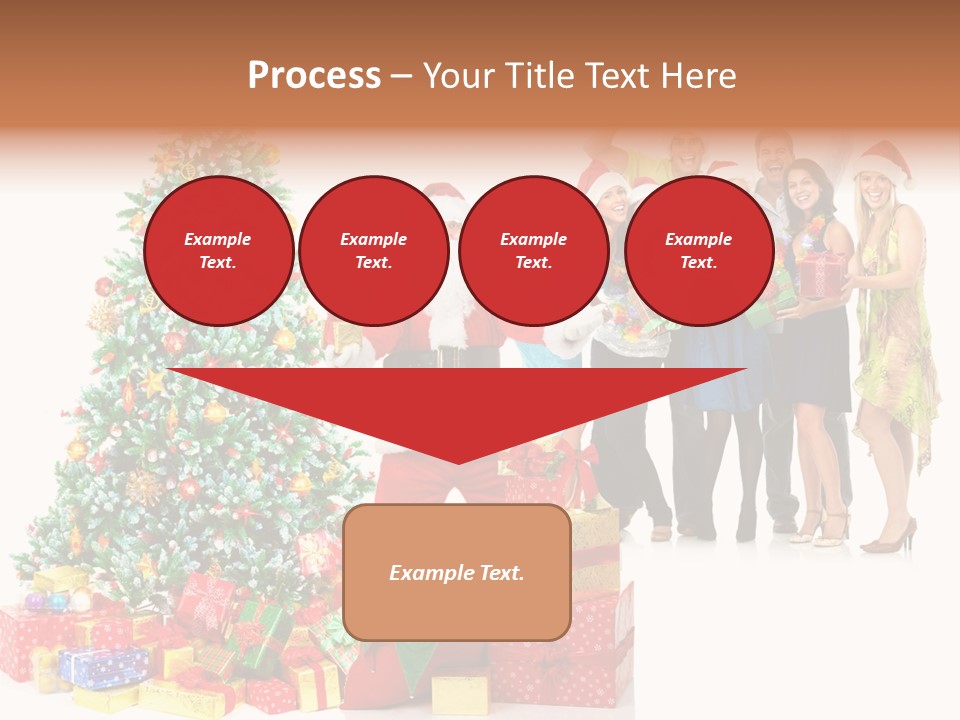 Tree Christmas Man PowerPoint Template