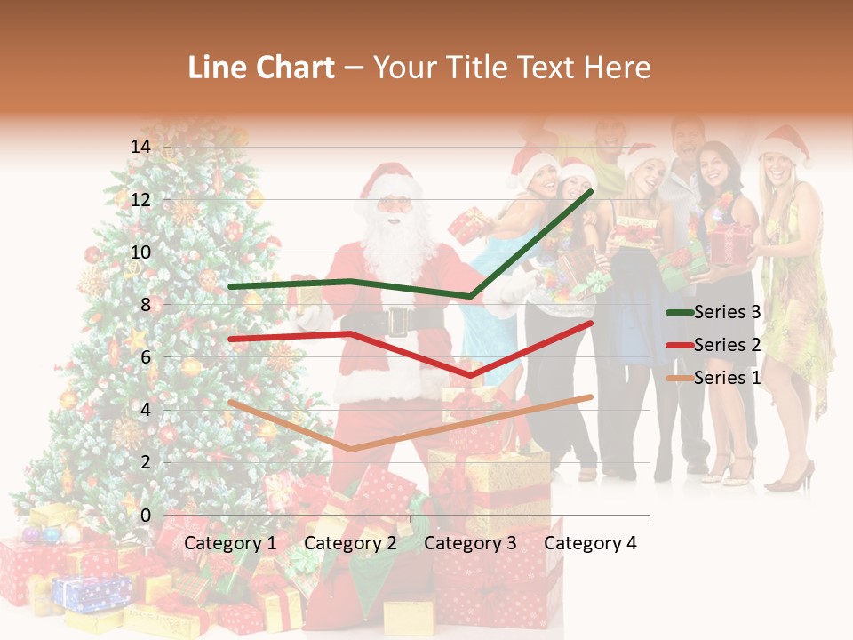 Tree Christmas Man PowerPoint Template