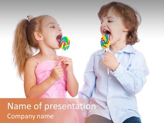 Healthy Childhood Cheerful PowerPoint Template