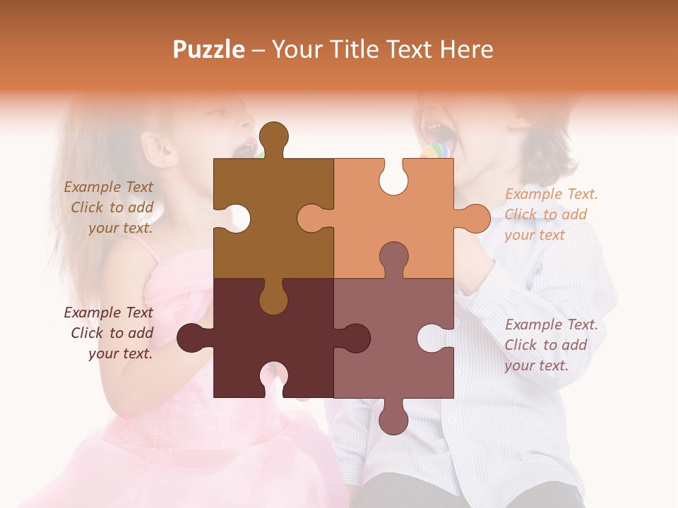 Healthy Childhood Cheerful PowerPoint Template