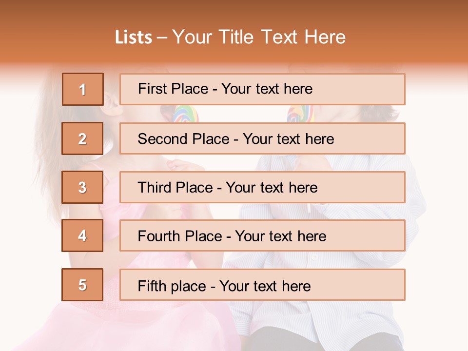 Healthy Childhood Cheerful PowerPoint Template