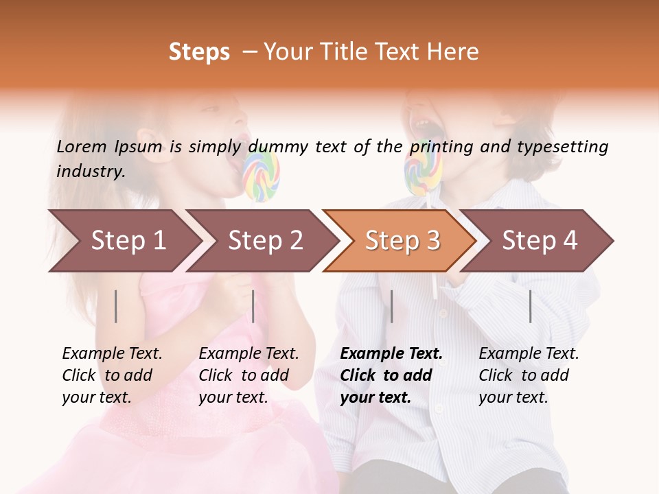 Healthy Childhood Cheerful PowerPoint Template