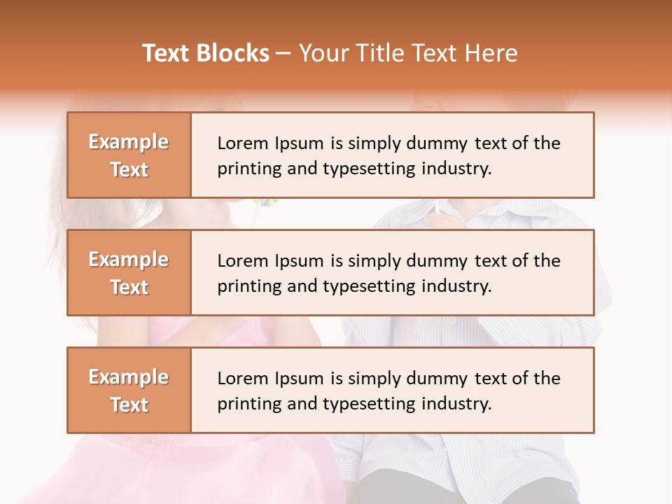 Healthy Childhood Cheerful PowerPoint Template