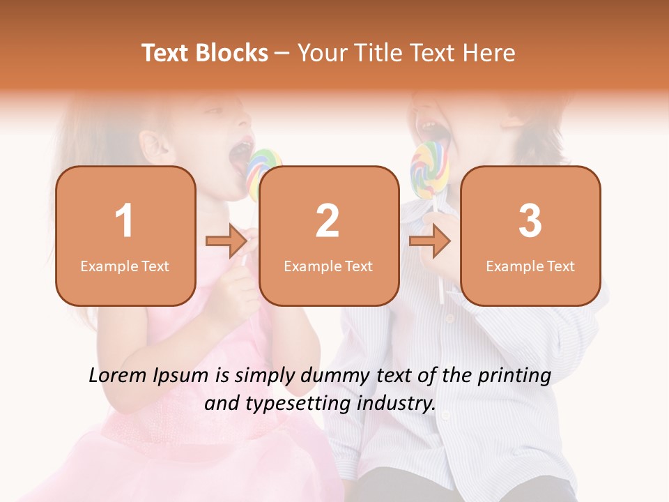 Healthy Childhood Cheerful PowerPoint Template