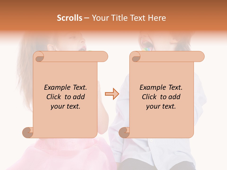 Healthy Childhood Cheerful PowerPoint Template