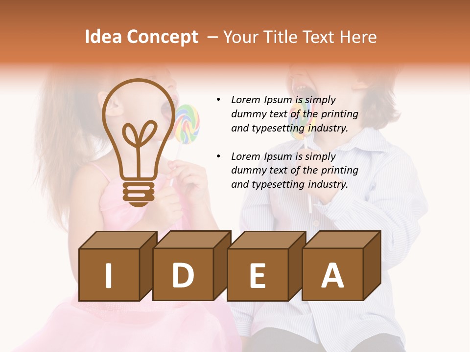 Healthy Childhood Cheerful PowerPoint Template