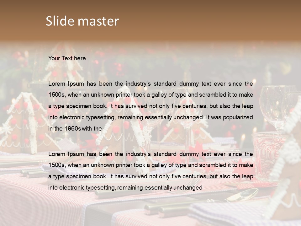 Elegant Restaurant Tableware PowerPoint Template