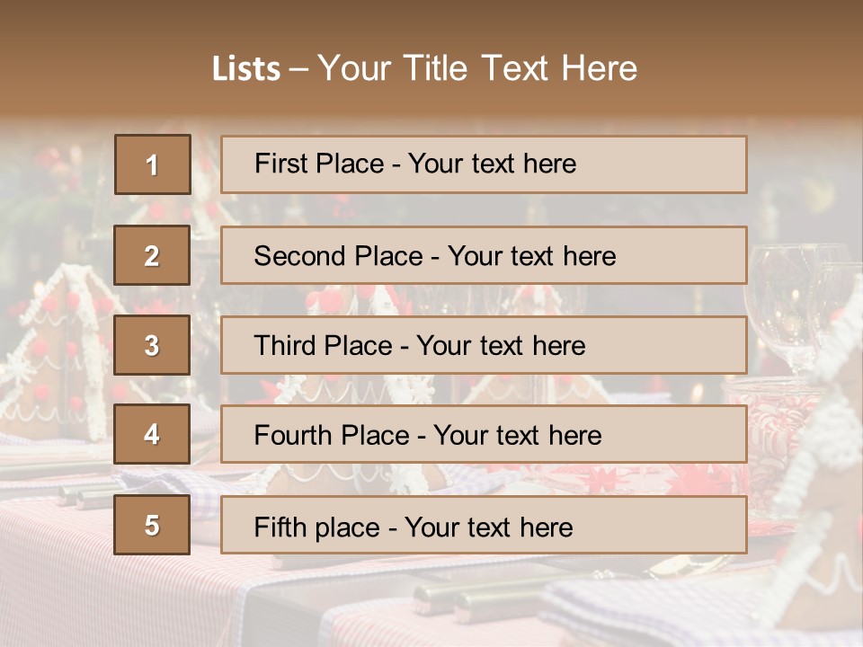 Elegant Restaurant Tableware PowerPoint Template