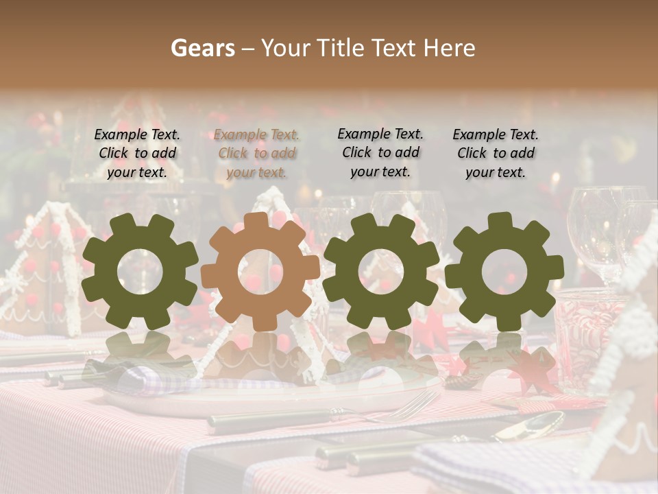 Elegant Restaurant Tableware PowerPoint Template