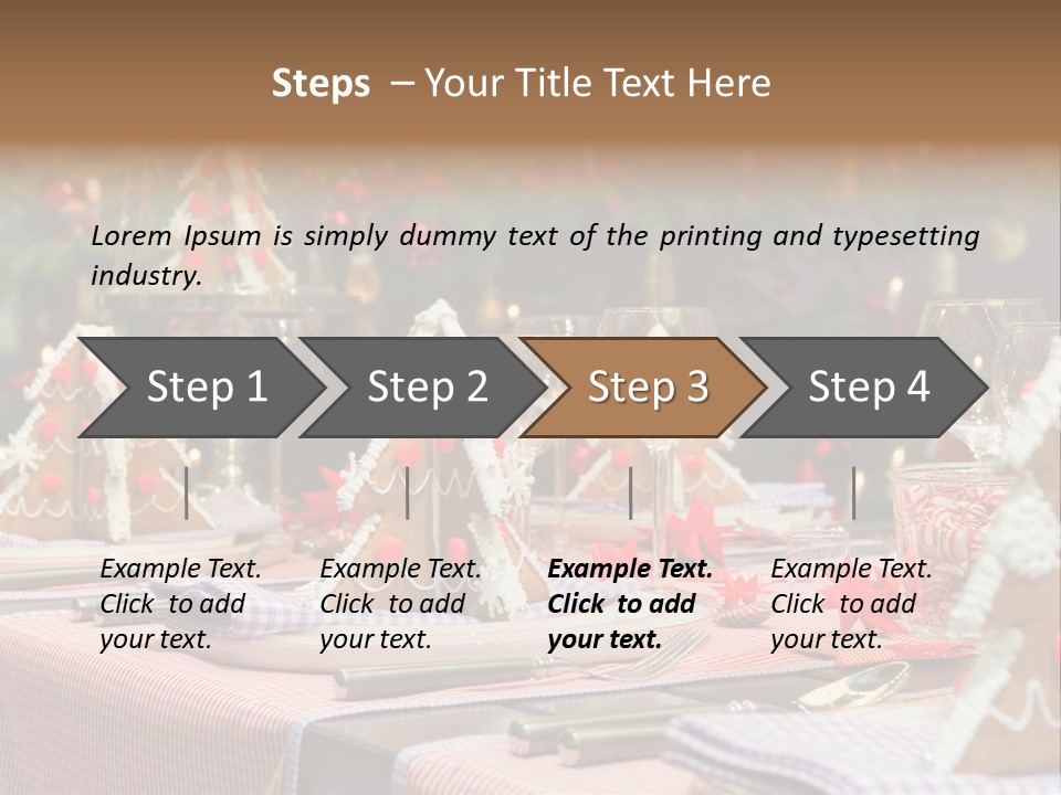 Elegant Restaurant Tableware PowerPoint Template