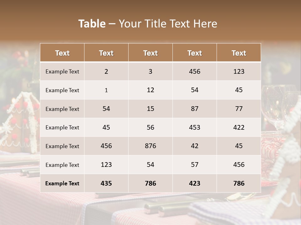 Elegant Restaurant Tableware PowerPoint Template