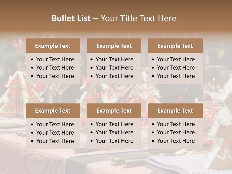 Elegant Restaurant Tableware PowerPoint Template