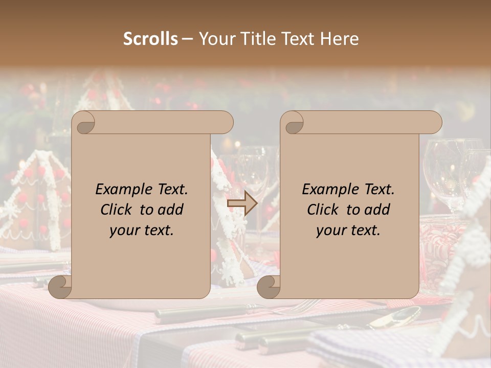 Elegant Restaurant Tableware PowerPoint Template