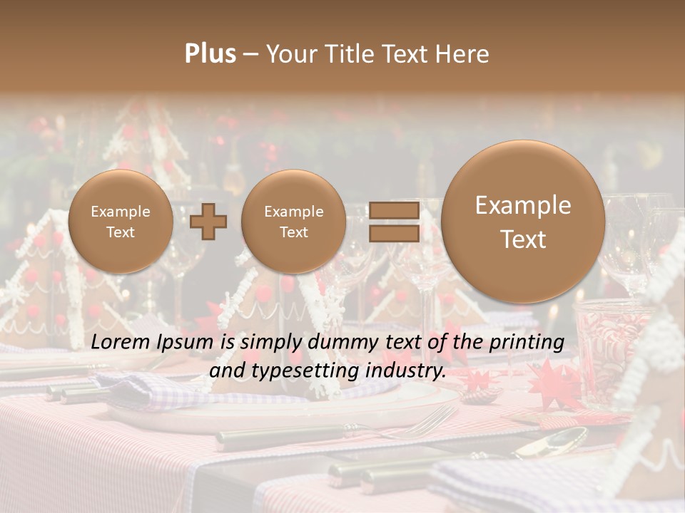 Elegant Restaurant Tableware PowerPoint Template