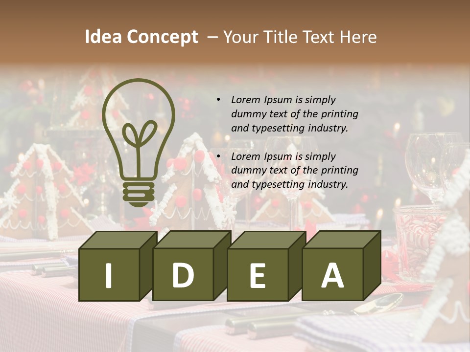 Elegant Restaurant Tableware PowerPoint Template