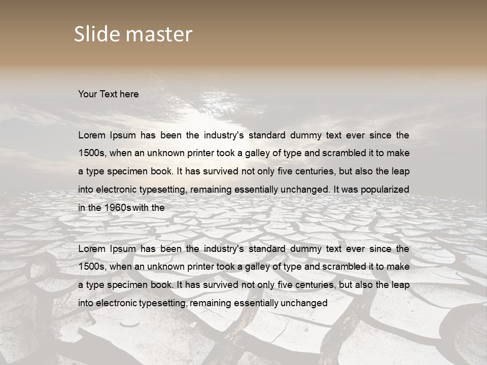 Adventure Gobi Dry PowerPoint Template