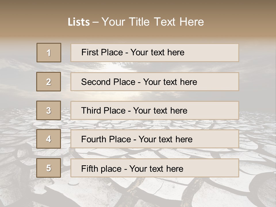 Adventure Gobi Dry PowerPoint Template