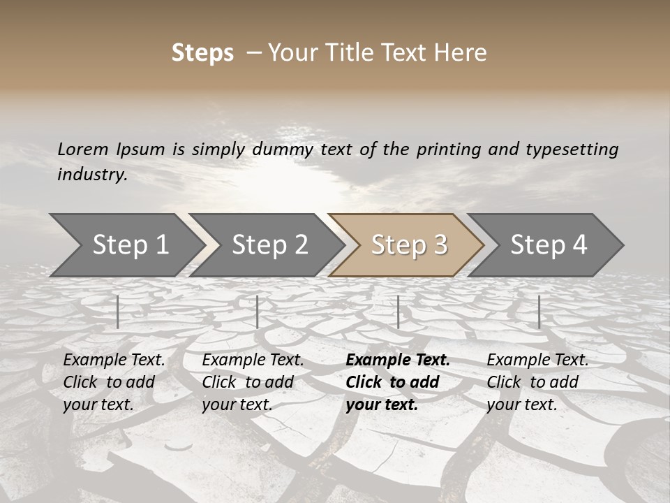 Adventure Gobi Dry PowerPoint Template