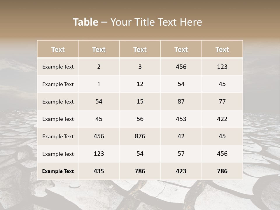 Adventure Gobi Dry PowerPoint Template
