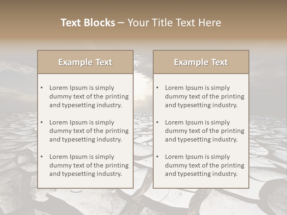 Adventure Gobi Dry PowerPoint Template