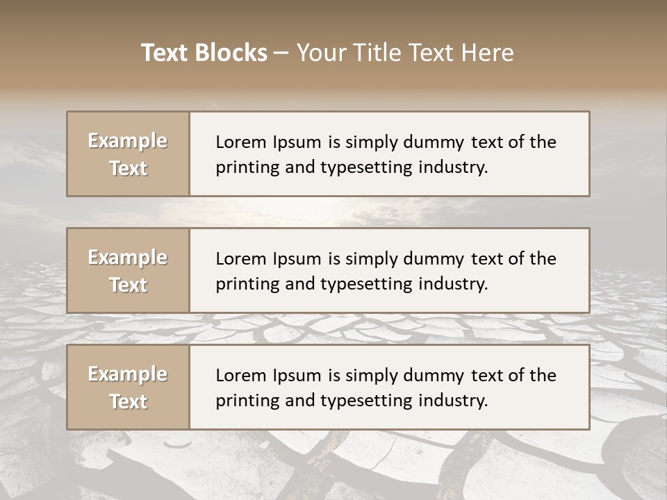 Adventure Gobi Dry PowerPoint Template