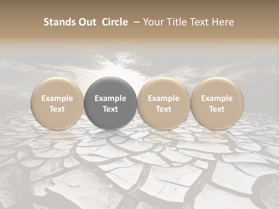 Adventure Gobi Dry PowerPoint Template