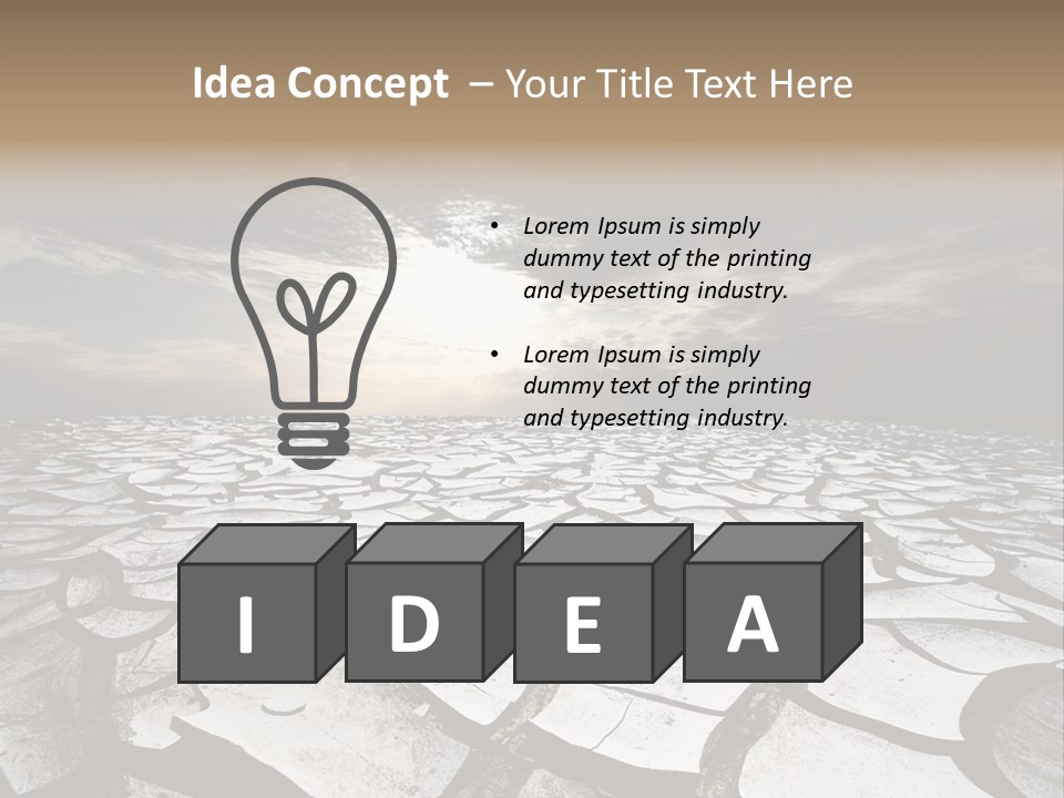 Adventure Gobi Dry PowerPoint Template