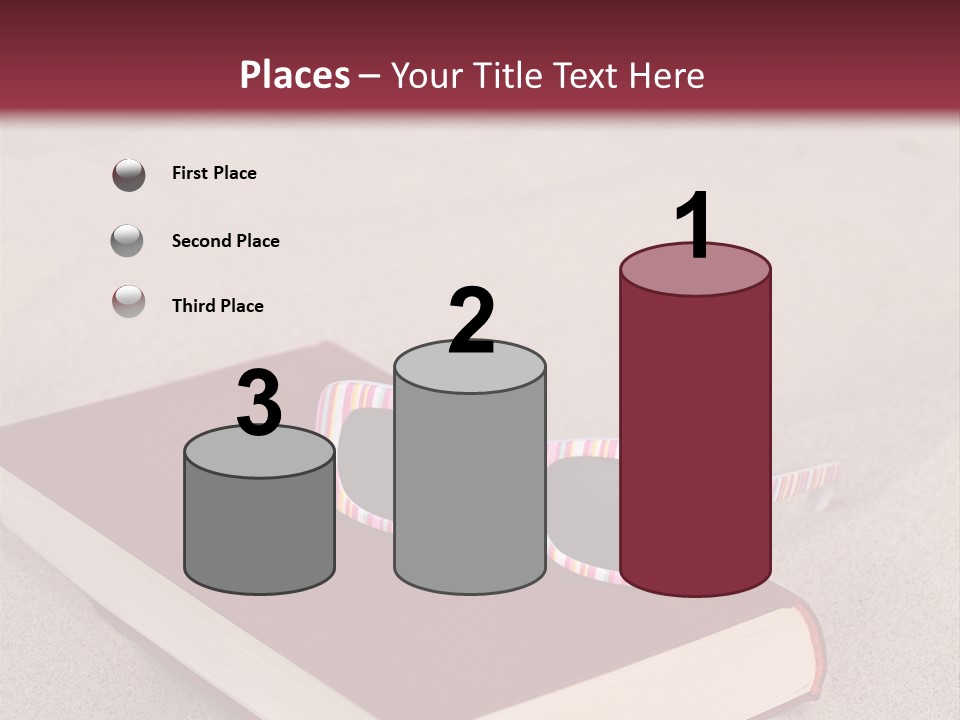 Sunglasses Vacation Red PowerPoint Template