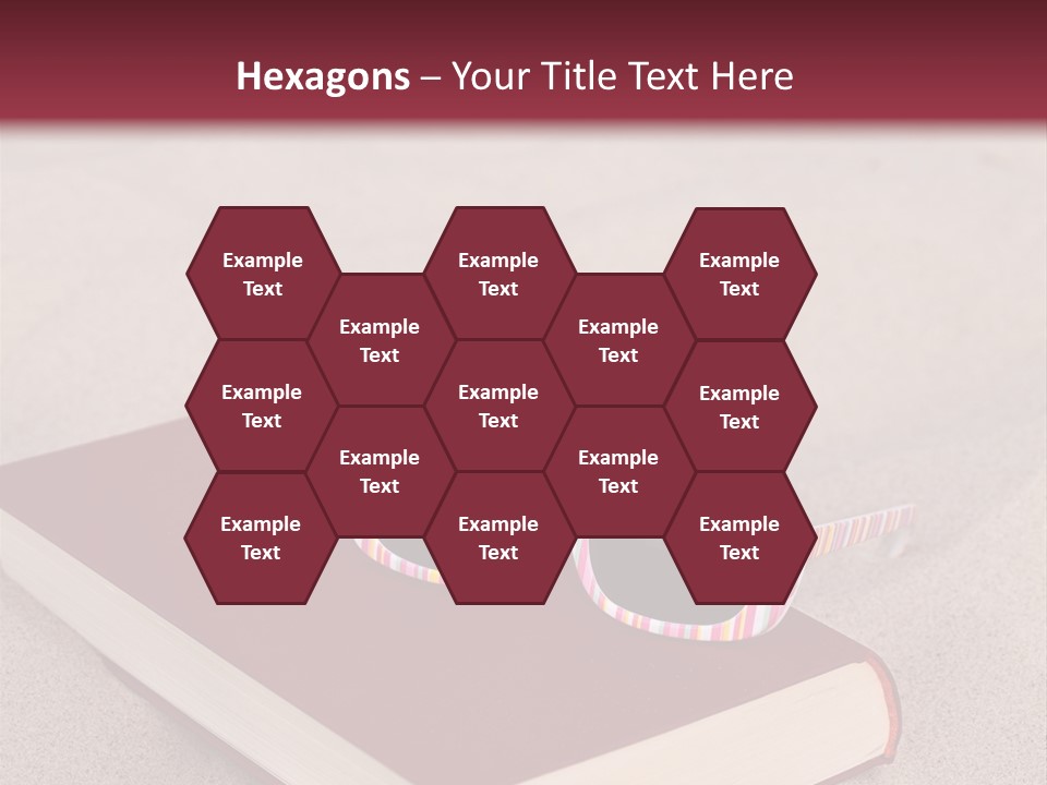 Sunglasses Vacation Red PowerPoint Template