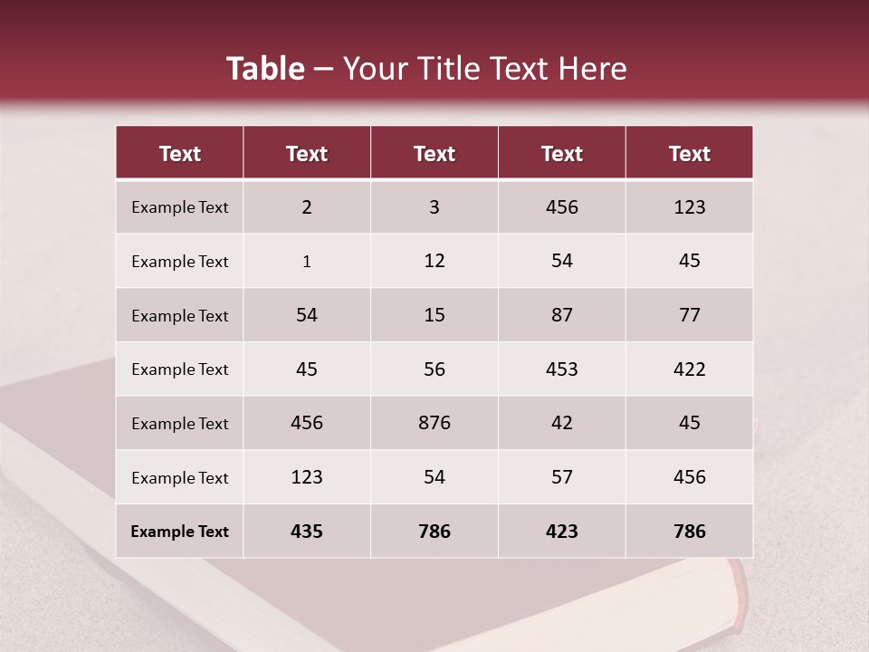 Sunglasses Vacation Red PowerPoint Template