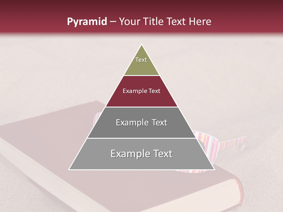 Sunglasses Vacation Red PowerPoint Template