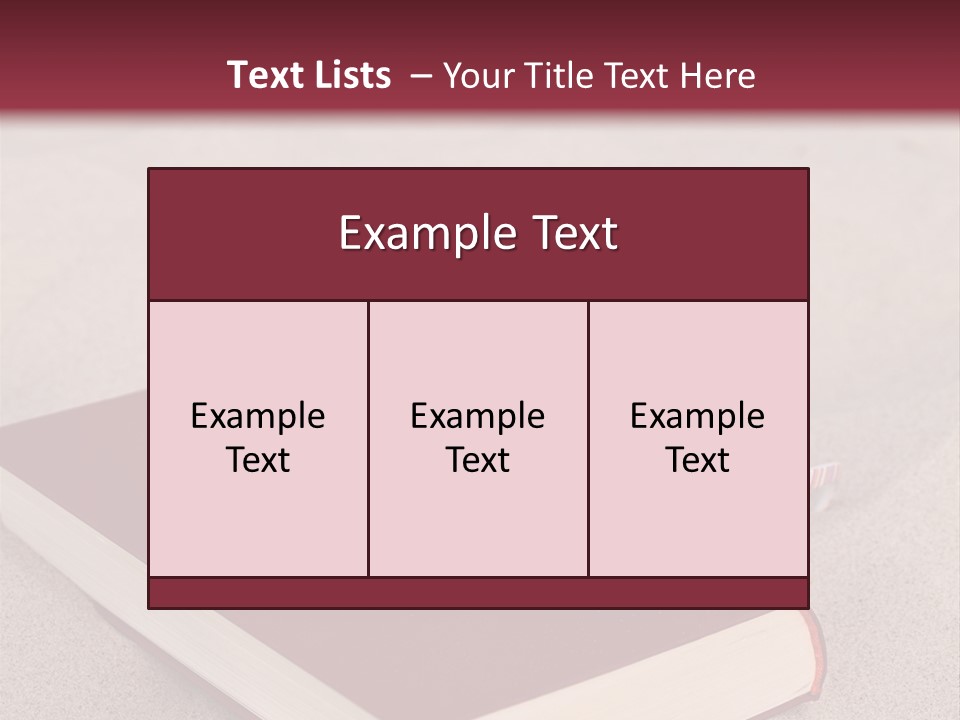 Sunglasses Vacation Red PowerPoint Template