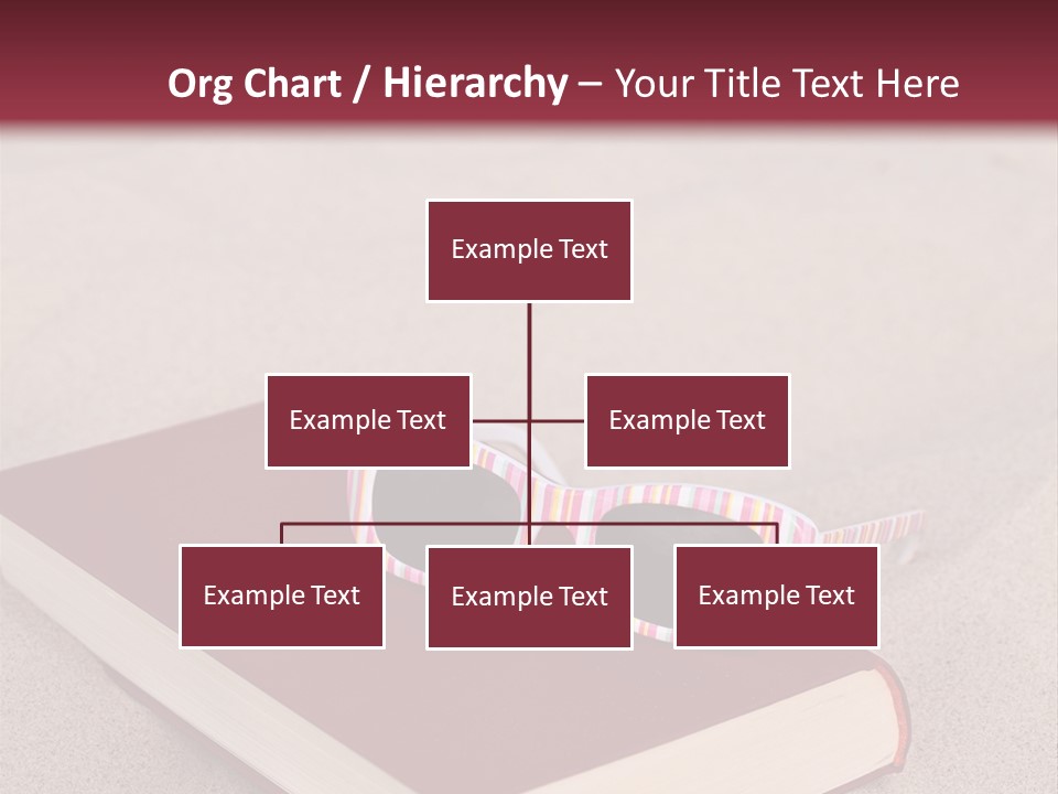 Sunglasses Vacation Red PowerPoint Template