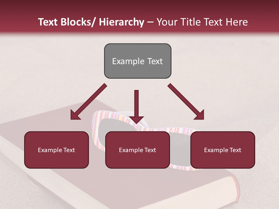 Sunglasses Vacation Red PowerPoint Template