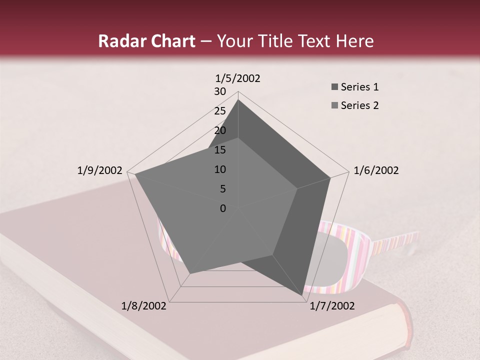 Sunglasses Vacation Red PowerPoint Template