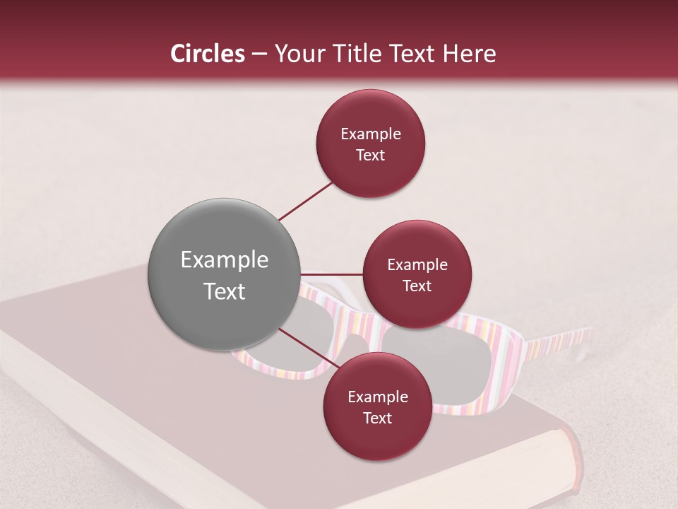 Sunglasses Vacation Red PowerPoint Template