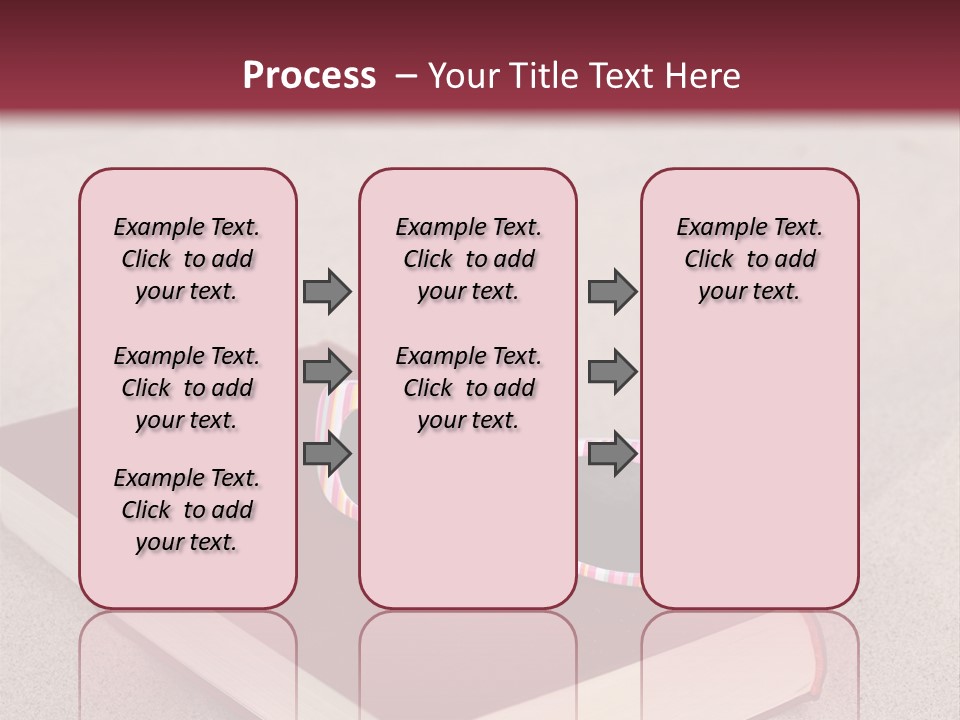 Sunglasses Vacation Red PowerPoint Template