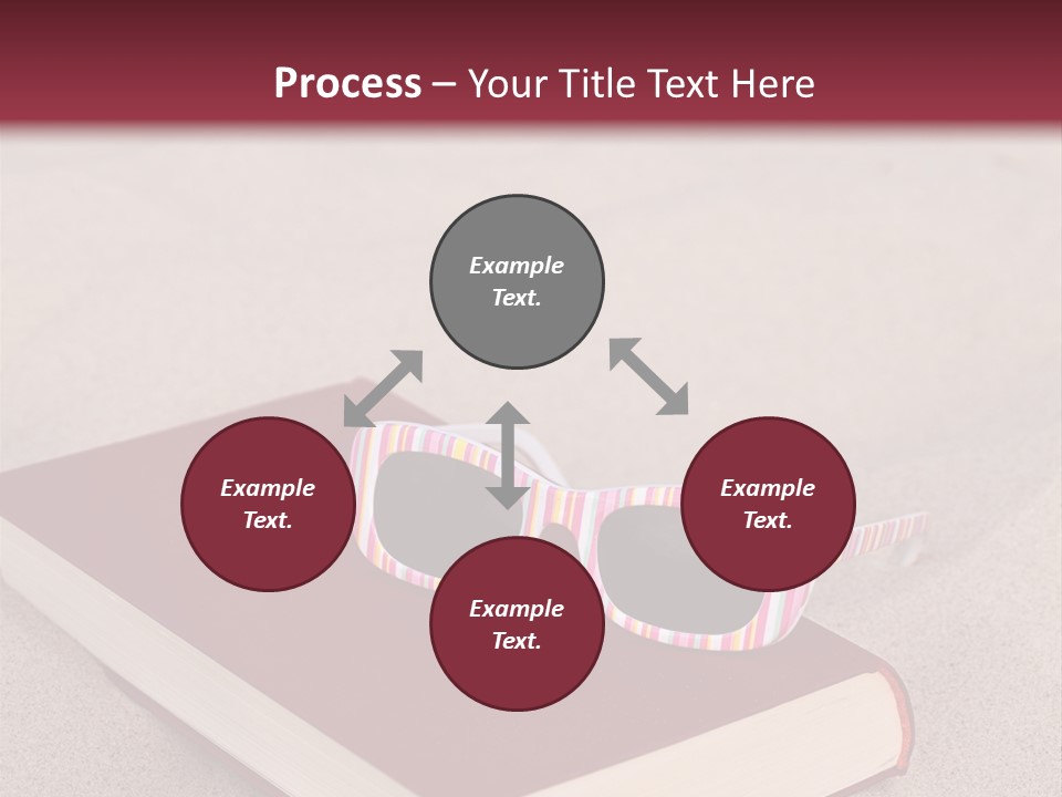 Sunglasses Vacation Red PowerPoint Template