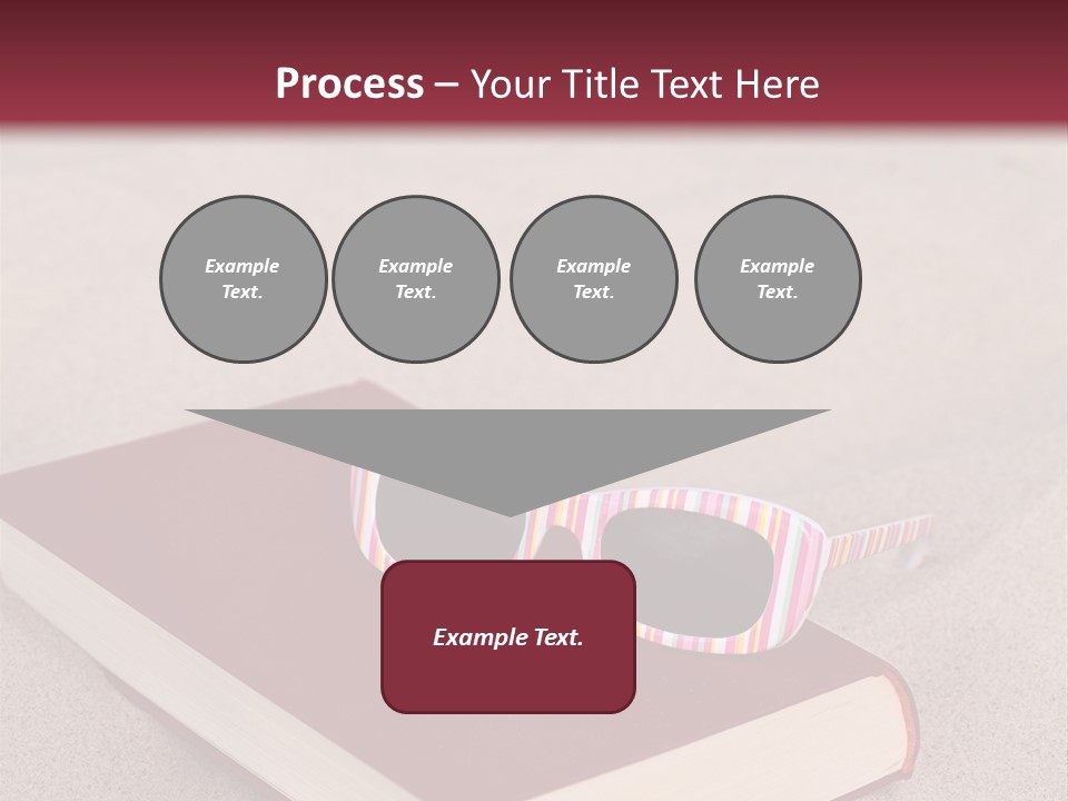 Sunglasses Vacation Red PowerPoint Template