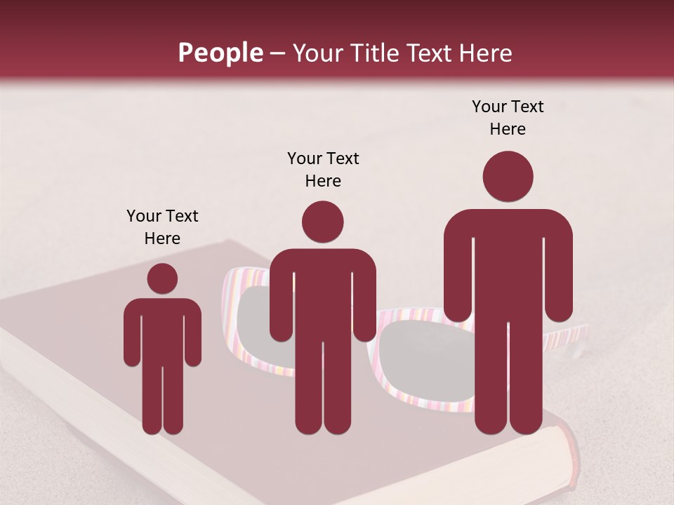 Sunglasses Vacation Red PowerPoint Template