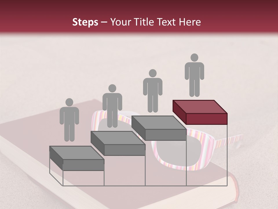 Sunglasses Vacation Red PowerPoint Template