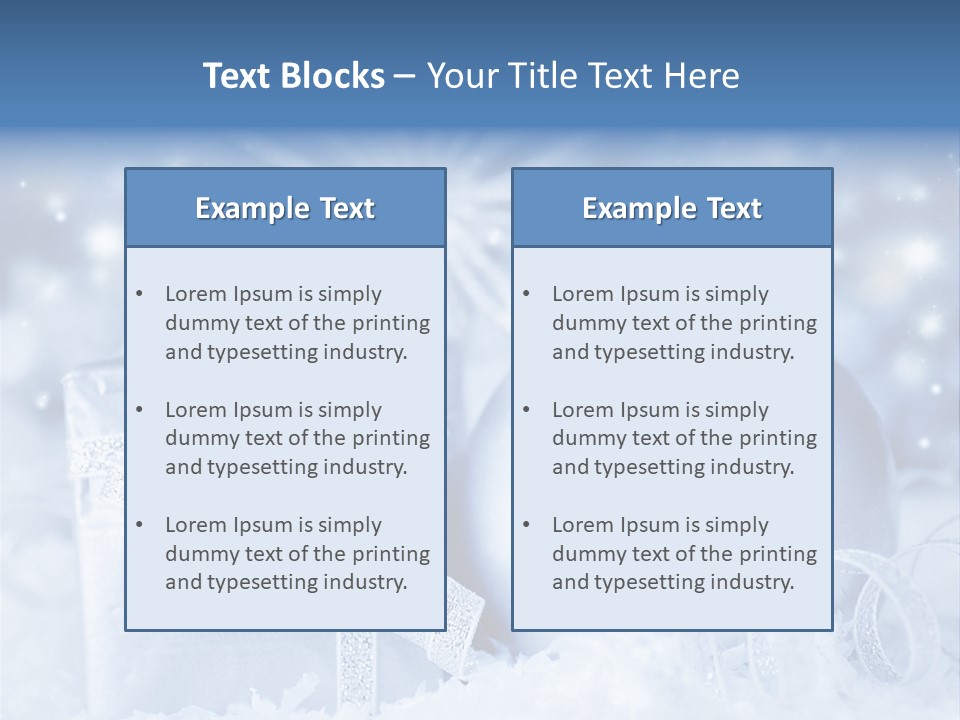 Seasonal Sparkle Close Up PowerPoint Template
