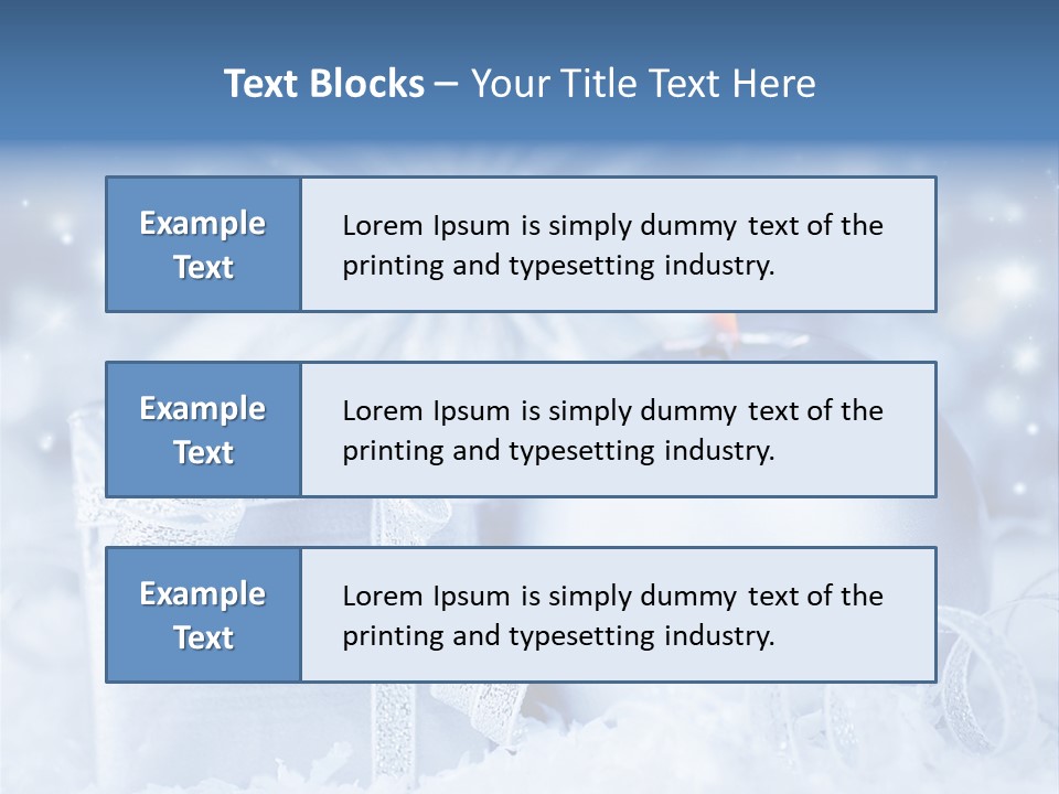 Seasonal Sparkle Close Up PowerPoint Template