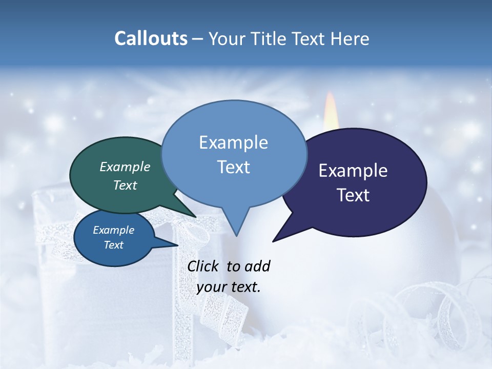 Seasonal Sparkle Close Up PowerPoint Template