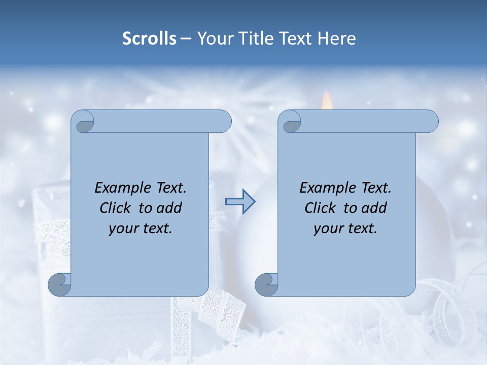 Seasonal Sparkle Close Up PowerPoint Template