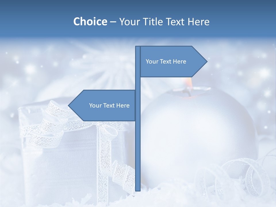 Seasonal Sparkle Close Up PowerPoint Template
