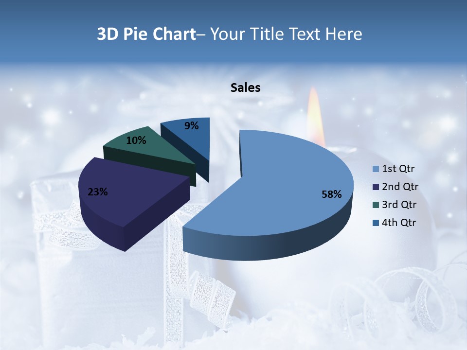 Seasonal Sparkle Close Up PowerPoint Template