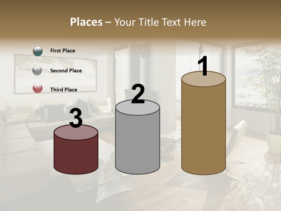 Sunshine Fireplace Winter PowerPoint Template