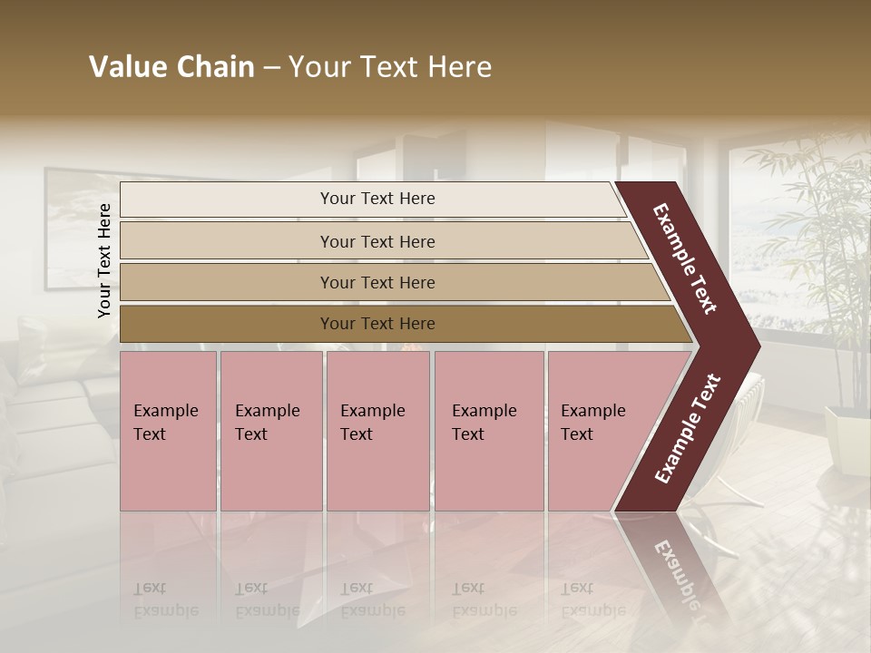 Sunshine Fireplace Winter PowerPoint Template