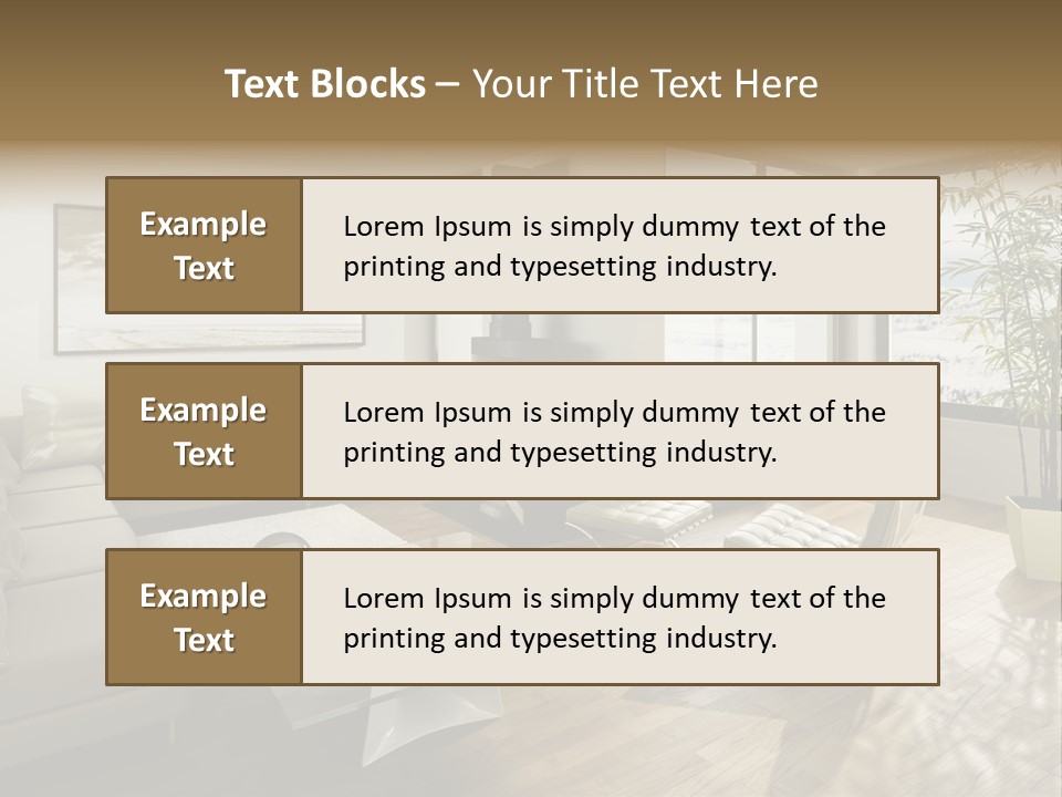 Sunshine Fireplace Winter PowerPoint Template